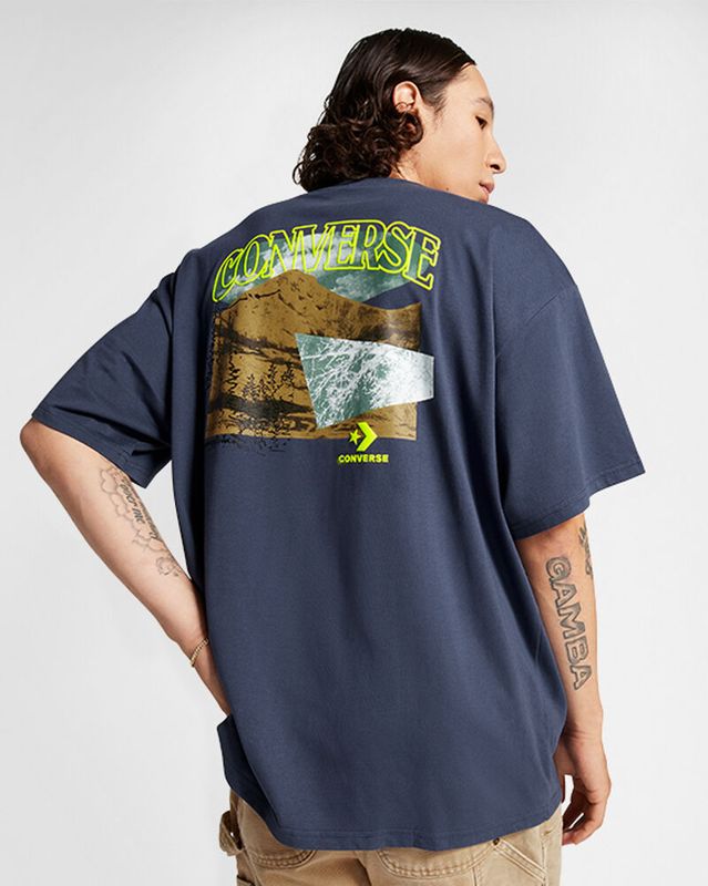 Tops & Shirts | Men Converse All Star Mountain Remix T-Shirt