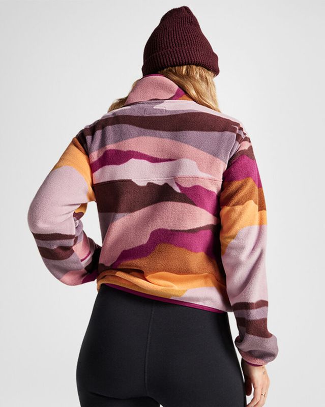 Jackets & Sweatshirts | Women Converse Counter Climate Polar Fleece Abstract Half-Zip Popover